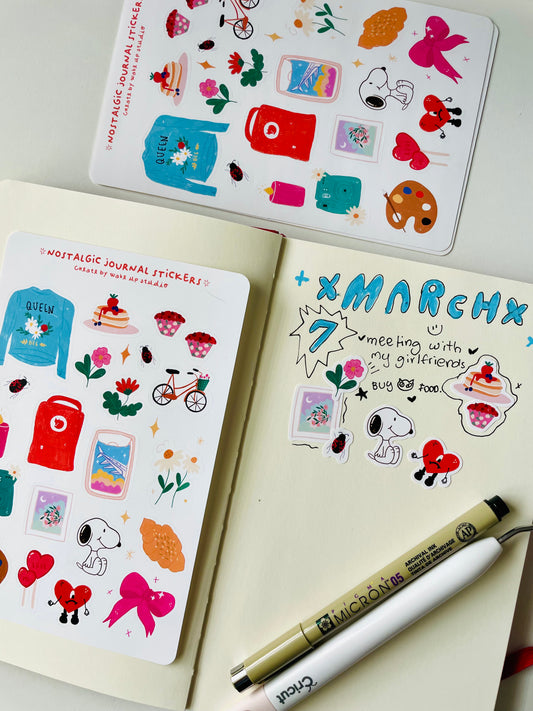 Nostalgic Journal Spring Sticker