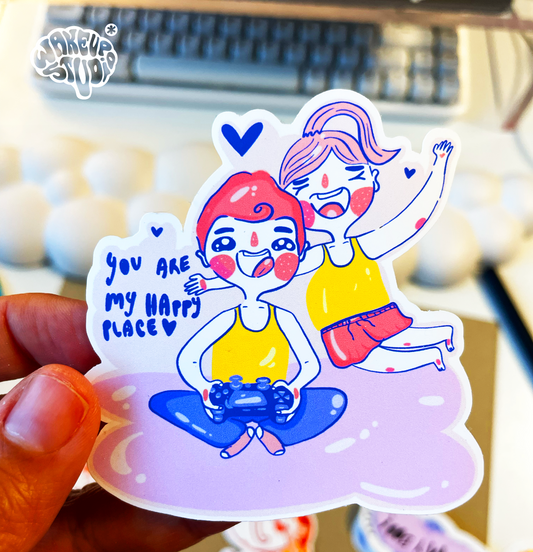 You are my happy place Sticker